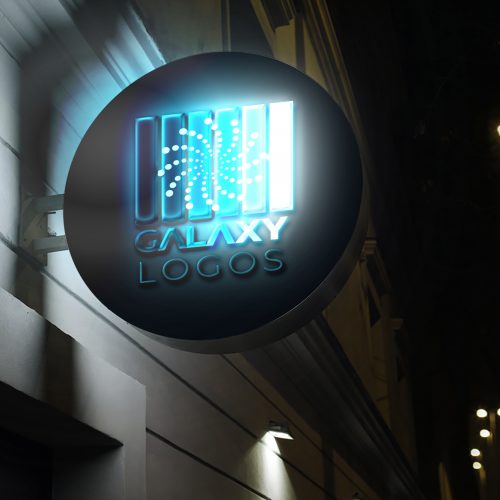 galaxylOutdoor Wall Mounted Signboard Mockups 03 (2)